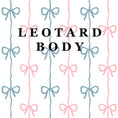 Load image into Gallery viewer, Pink and Blue Bow Shortie Leotard