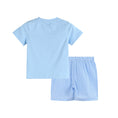 Load image into Gallery viewer, Light Blue Big Brother Smocked Shirt and Shorts Set
