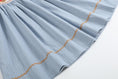 Load image into Gallery viewer, Light Blue Pinstripe Turkey Smocked Bishop Dress