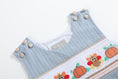 Load image into Gallery viewer, Light Blue Pinstripe Turkey Smocked Longall