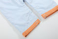 Load image into Gallery viewer, Light Blue Pumpkin Applique Overalls