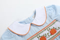 Load image into Gallery viewer, Light Blue Pumpkin Vine Smocked Dress and Bloomers