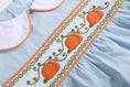 Load image into Gallery viewer, Light Blue Pumpkin Vine Smocked Dress