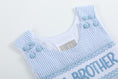 Load image into Gallery viewer, Light Blue Seersucker Lil Brother Smocked Jon Jons