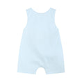 Load image into Gallery viewer, Light Blue USA Flag Smocked Shortalls