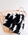 Load image into Gallery viewer, Lightning Bolt Fuzzy Blanket | Black
