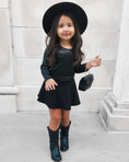 Load image into Gallery viewer, Livee Long Sleeve Leotard - Time-to-Shine Onyx