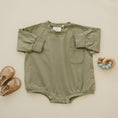 Load image into Gallery viewer, Long-Sleeved Pocket Tee Romper