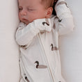 Load image into Gallery viewer, Bamboo Zip Pajamas | Mallard