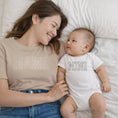 Load image into Gallery viewer, Embroidered Mama and Mini Matching Shirt Set in Neutral Beige