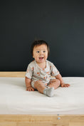 Load image into Gallery viewer, Mama Tattoo Hearts Bamboo Henley Romper
