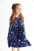 Load image into Gallery viewer, Botanical Beauty L/S Pocket Twirl Dress