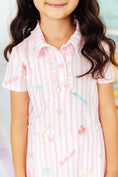 Load image into Gallery viewer, Gold Star Girl S/S Polo Dress