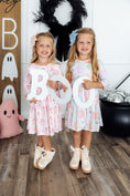 Load image into Gallery viewer, Pawsitively Spooky L/S Pocket Twirl Dress