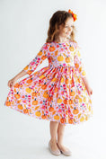Load image into Gallery viewer, Pumpkin Party 3/4 Sleeve Pocket Twirl Dress