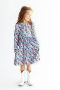 Load image into Gallery viewer, Vintage Floral L/S Pocket Twirl Dress