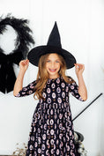 Load image into Gallery viewer, Hocus Pocus 3/4 Sleeve Pocket Twirl Dress