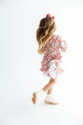 Load image into Gallery viewer, Santa's Sweet Shoppe L/S Ruffle Hem Twirl Dress