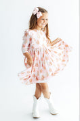 Load image into Gallery viewer, Christmas Traditions 3/4 Sleeve Ruffle Twirl Dress