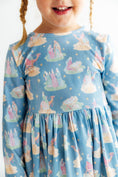 Load image into Gallery viewer, Nativity L/S Ruffle Hem Twirl Dress