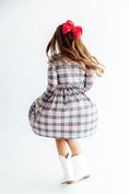 Load image into Gallery viewer, Christmas Plaid L/S Pocket Twirl Dress