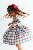 Load image into Gallery viewer, Christmas Plaid L/S Pocket Twirl Dress