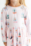Load image into Gallery viewer, Let it Snow L/S Pocket Twirl Dress