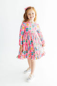 Load image into Gallery viewer, Holiday Cheer L/S Ruffle Hem Twirl Dress