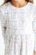 Load image into Gallery viewer, Woodland Whimsy L/S Ruffle Hem Twirl Dress