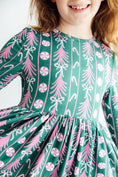 Load image into Gallery viewer, Christmas Treats L/S Ruffle Hem Twirl Dress