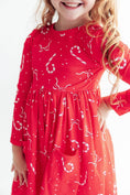 Load image into Gallery viewer, Peppermint Dreams L/S Pocket Twirl Dress