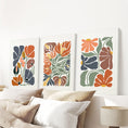 Load image into Gallery viewer, Boho Botanical Set of 3 Wall Art. Abstract Flowers Prints