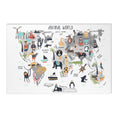 Load image into Gallery viewer, Baby Animals ABC Rug / World map Area Rug