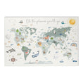 Load image into Gallery viewer, Baby Animals ABC Rug / World map Area Rug