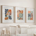 Load image into Gallery viewer, Boho Botanical Set of 3 Wall Art. Abstract Flowers Prints