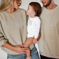Load image into Gallery viewer, Mama, Dad and Mini Matching Custom Embroidered Sweatshirts and Bodysuits