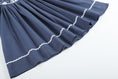 Load image into Gallery viewer, Navy Blue Nativity Long Sleeve Smocked Bishop Dress