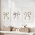 Load image into Gallery viewer, Aesthetic Bow Wall Art Set of 3. Neutral Gallery Set