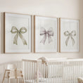 Load image into Gallery viewer, Aesthetic Bow Wall Art Set of 3. Neutral Gallery Set