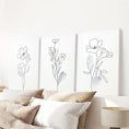 Load image into Gallery viewer, Black and White Botanical Prints. Modern Minimalist Line Art