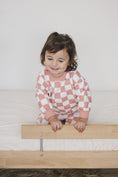 Load image into Gallery viewer, Organic Cotton Checkered Jogger Set - Pink