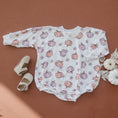 Load image into Gallery viewer, Pastel Pumpkins Bamboo Bubble Romper