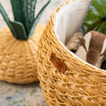 Load image into Gallery viewer, Pineapple Rattan Storage Basket Natural - Medium