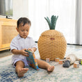 Load image into Gallery viewer, Pineapple Rattan Storage Basket Natural - Medium