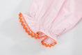 Load image into Gallery viewer, Pink and Orange Gingham Boo Smocked Bishop Dress