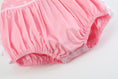 Load image into Gallery viewer, Pink and White Flower Smocked Ruffle Romper