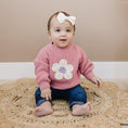 Load image into Gallery viewer, Pink Daisy Hand Embroidered Sweater
