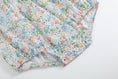 Load image into Gallery viewer, Pink Floral Print Smocked Futter Romper