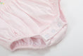 Load image into Gallery viewer, Pink Petal Collared Smocked Bubble Romper
