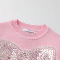 Load image into Gallery viewer, Pink Sparkly Bow Sweater